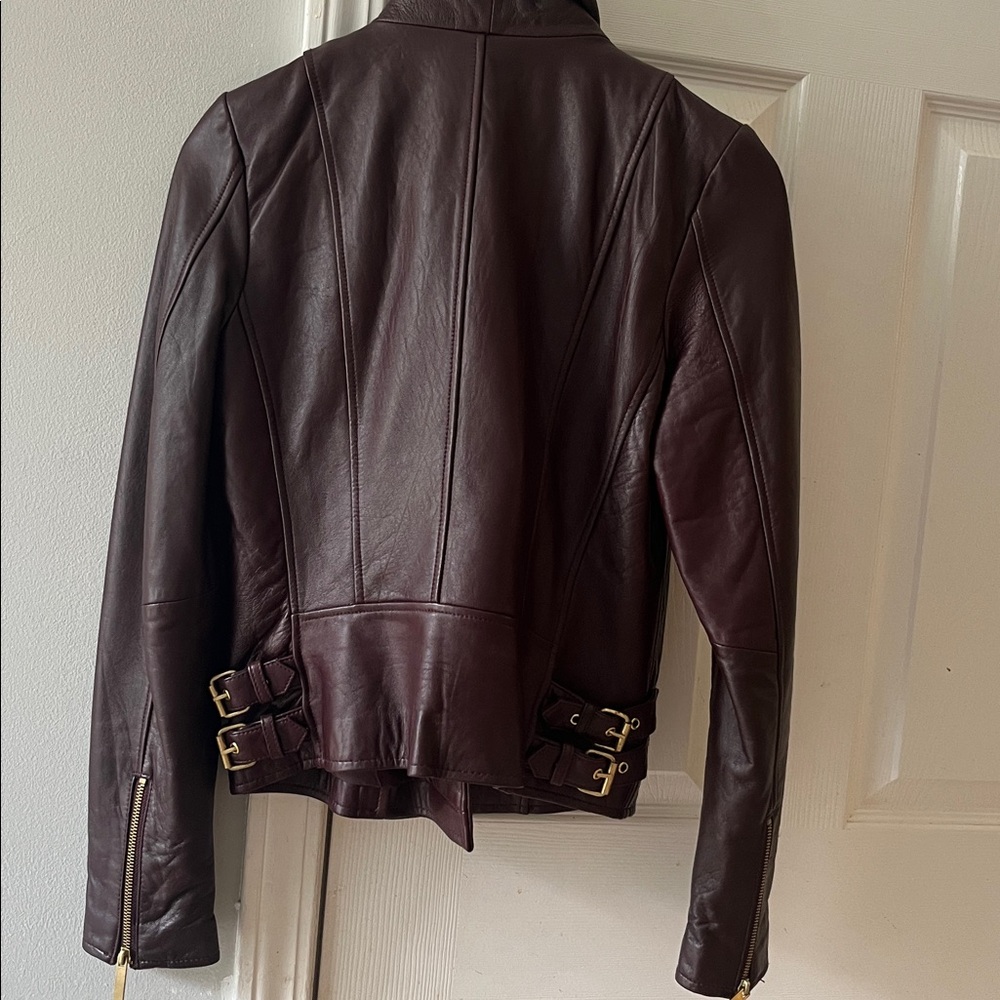 Moda International Women's Dark Brown Leather Jacket - Picture 6 of 7